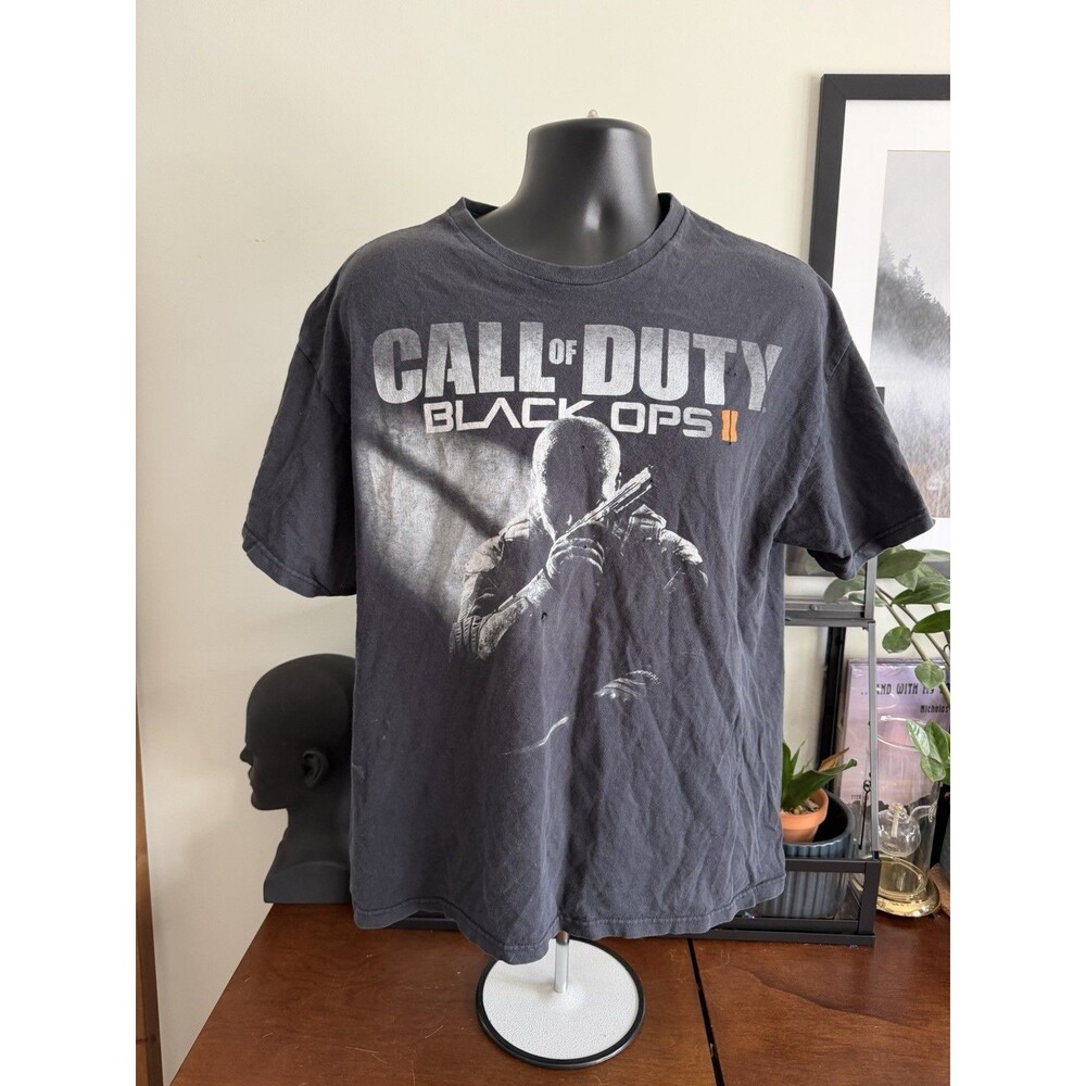 Call of Duty Black Ops II T-Shirt Mens XL Black 2013 Activision Gaming Graphic